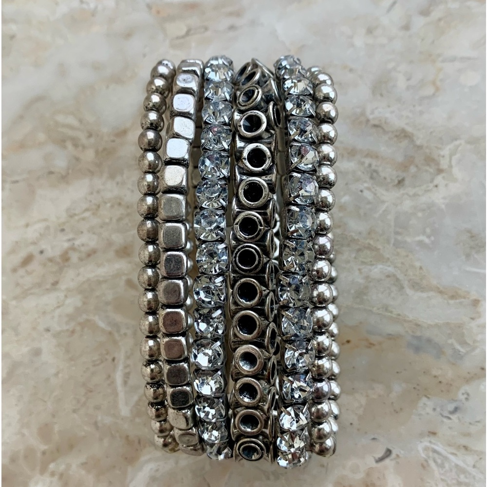 Silver Stretchy Bracelet